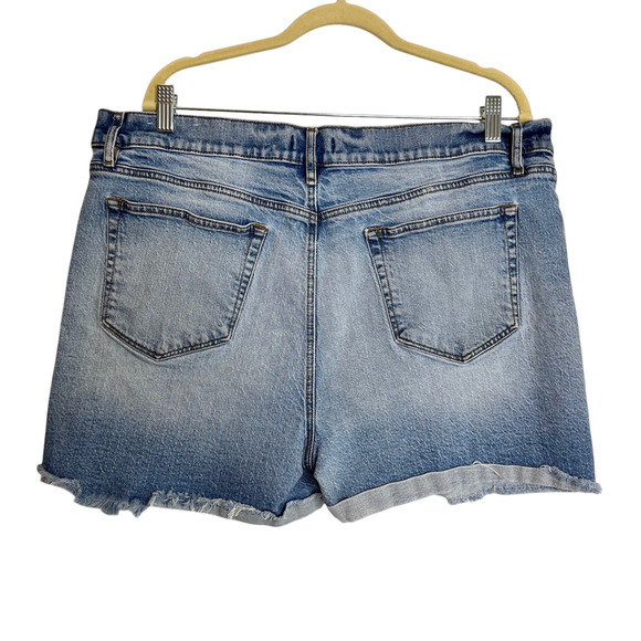 Loft Made and Loved Womens Cutoff Denim Shorts Size 16 33 Medium Wash Jorts - Picture 2 of 5